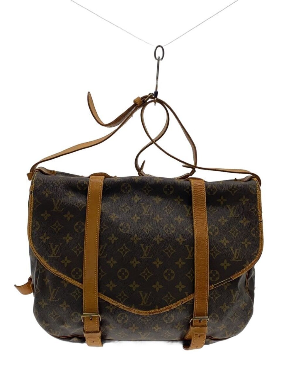 LOUIS VUITTON Saumur Monogram Canvas Brown